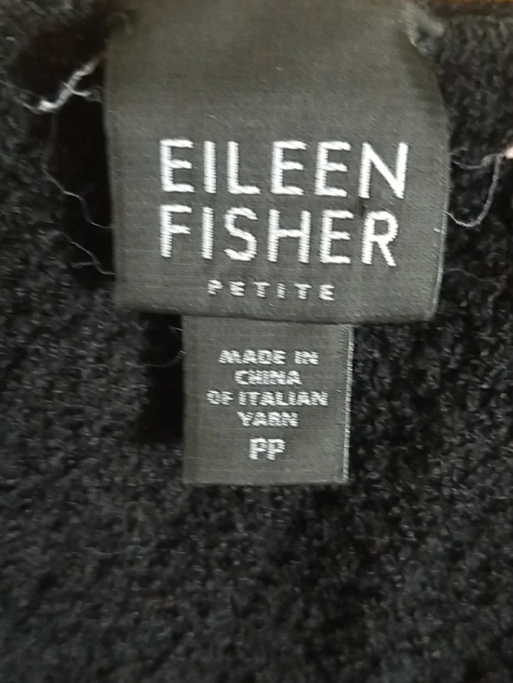Eileen Fisher black Wool Top - Picture 5 of 7